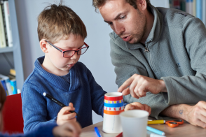 enfant parent coloriage